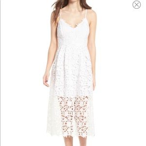 ASTR lace midi dress